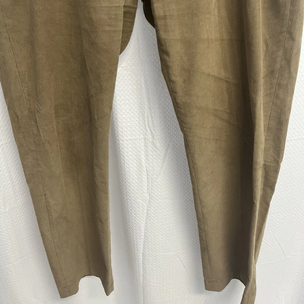 Lands End‎ Men’s Tan Corduroy Traditional Fit Pants 42 Preppy Casual Classic